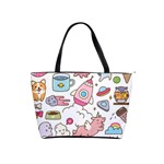 Set Kawaii Doodles Classic Shoulder Handbag Front