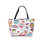 Set Kawaii Doodles Classic Shoulder Handbag Back