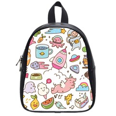 Set Kawaii Doodles School Bag (small) by Vaneshart