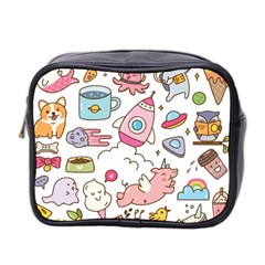 Set Kawaii Doodles Mini Toiletries Bag (two Sides) by Vaneshart