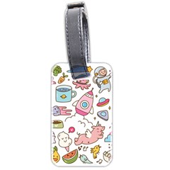 Set Kawaii Doodles Luggage Tag (two Sides) by Vaneshart