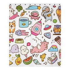 Set Kawaii Doodles Shower Curtain 60  X 72  (medium)  by Vaneshart