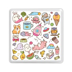 Set Kawaii Doodles Memory Card Reader (square) by Vaneshart