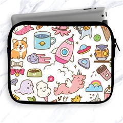 Set Kawaii Doodles Apple Ipad 2/3/4 Zipper Cases by Vaneshart