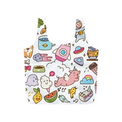 Set Kawaii Doodles Full Print Recycle Bag (s) by Vaneshart