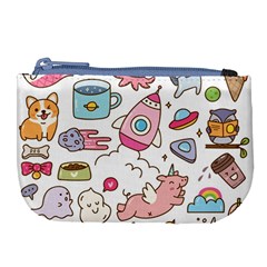 Set Kawaii Doodles Large Coin Purse by Vaneshart