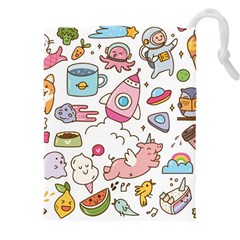 Set Kawaii Doodles Drawstring Pouch (5xl)