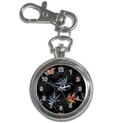 Exotic Flower Leaves Seamless Pattern Key Chain Watches by Vaneshart