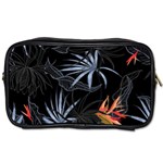 Exotic Flower Leaves Seamless Pattern Toiletries Bag (Two Sides) Front