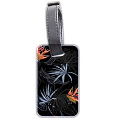 Exotic Flower Leaves Seamless Pattern Luggage Tag (two Sides) by Vaneshart