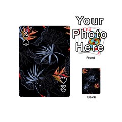 Exotic Flower Leaves Seamless Pattern Playing Cards 54 Designs (mini) by Vaneshart