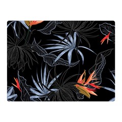 Exotic Flower Leaves Seamless Pattern Double Sided Flano Blanket (mini)  by Vaneshart