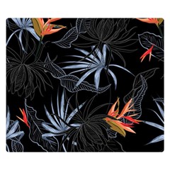 Exotic Flower Leaves Seamless Pattern Double Sided Flano Blanket (small)  by Vaneshart