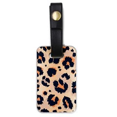 Leopard Pattern Funny Drawing Seamless Pattern Luggage Tag (one Side) by Vaneshart