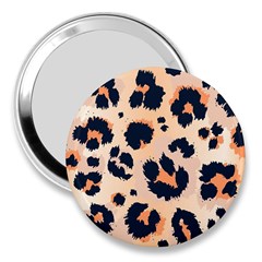 Leopard Pattern Funny Drawing Seamless Pattern 3  Handbag Mirrors by Vaneshart