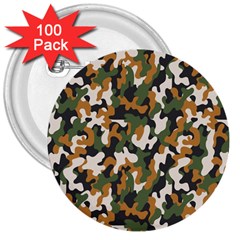 Vector Seamless Military Camouflage Pattern Seamless Vector Abstract Background 3  Buttons (100 Pack)  by Vaneshart