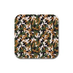 Vector Seamless Military Camouflage Pattern Seamless Vector Abstract Background Rubber Square Coaster (4 Pack) 