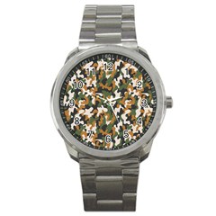 Vector Seamless Military Camouflage Pattern Seamless Vector Abstract Background Sport Metal Watch by Vaneshart