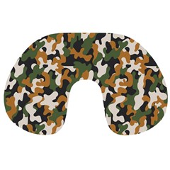 Vector Seamless Military Camouflage Pattern Seamless Vector Abstract Background Travel Neck Pillow by Vaneshart