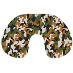 Vector Seamless Military Camouflage Pattern Seamless Vector Abstract Background Travel Neck Pillow Front