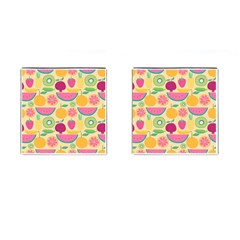 Seamless Pattern With Fruit Vector Illustrations Gift Wrap Design Cufflinks (square) by Vaneshart