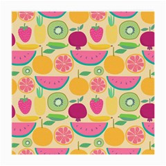 Seamless Pattern With Fruit Vector Illustrations Gift Wrap Design Medium Glasses Cloth (2 Sides) by Vaneshart