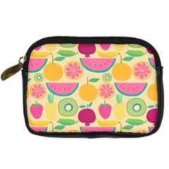 Seamless Pattern With Fruit Vector Illustrations Gift Wrap Design Digital Camera Leather Case by Vaneshart