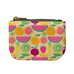 Seamless Pattern With Fruit Vector Illustrations Gift Wrap Design Mini Coin Purse by Vaneshart