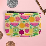 Seamless Pattern With Fruit Vector Illustrations Gift Wrap Design Mini Coin Purse Front