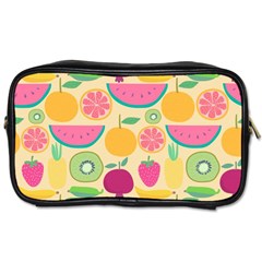 Seamless Pattern With Fruit Vector Illustrations Gift Wrap Design Toiletries Bag (one Side) by Vaneshart