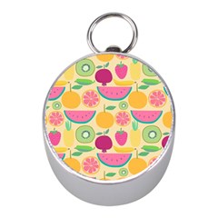 Seamless Pattern With Fruit Vector Illustrations Gift Wrap Design Mini Silver Compasses by Vaneshart