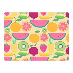 Seamless Pattern With Fruit Vector Illustrations Gift Wrap Design Double Sided Flano Blanket (mini)  by Vaneshart