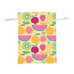 Seamless Pattern With Fruit Vector Illustrations Gift Wrap Design Lightweight Drawstring Pouch (s) by Vaneshart