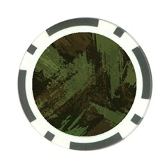 Camouflage Brush Strokes Background Poker Chip Card Guard by Vaneshart