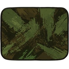 Camouflage Brush Strokes Background Fleece Blanket (mini) by Vaneshart