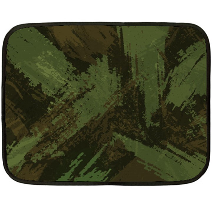 Camouflage Brush Strokes Background Double Sided Fleece Blanket (Mini) 