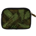 Camouflage Brush Strokes Background Digital Camera Leather Case Back