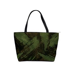 Camouflage Brush Strokes Background Classic Shoulder Handbag by Vaneshart