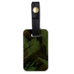 Camouflage Brush Strokes Background Luggage Tag (one Side) by Vaneshart