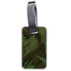 Camouflage Brush Strokes Background Luggage Tag (two Sides) by Vaneshart