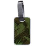 Camouflage Brush Strokes Background Luggage Tag (two sides) Front