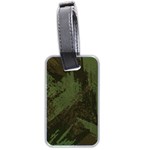 Camouflage Brush Strokes Background Luggage Tag (two sides) Back