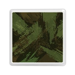 Camouflage Brush Strokes Background Memory Card Reader (square) by Vaneshart