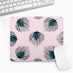 Green Tropical Leaves Seamless Pattern Large Mousepads by Vaneshart