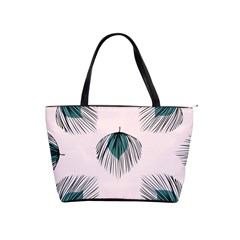 Green Tropical Leaves Seamless Pattern Classic Shoulder Handbag by Vaneshart