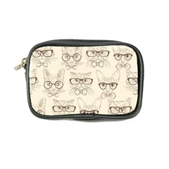 Seamless Pattern Hand Drawn Cats With Hipster Accessories Coin Purse by Vaneshart