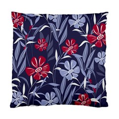 Abstract Seamless Pattern With Colorful Tropical Leaves Flowers Purple Standard Cushion Case (two Sides) by Vaneshart