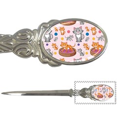 Cat Seamless Pattern Letter Opener by Vaneshart