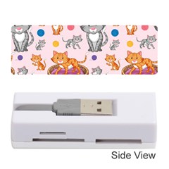 Cat Seamless Pattern Memory Card Reader (stick) by Vaneshart