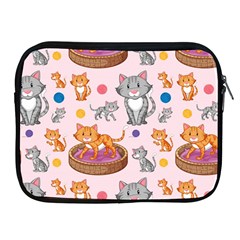 Cat Seamless Pattern Apple Ipad 2/3/4 Zipper Cases by Vaneshart